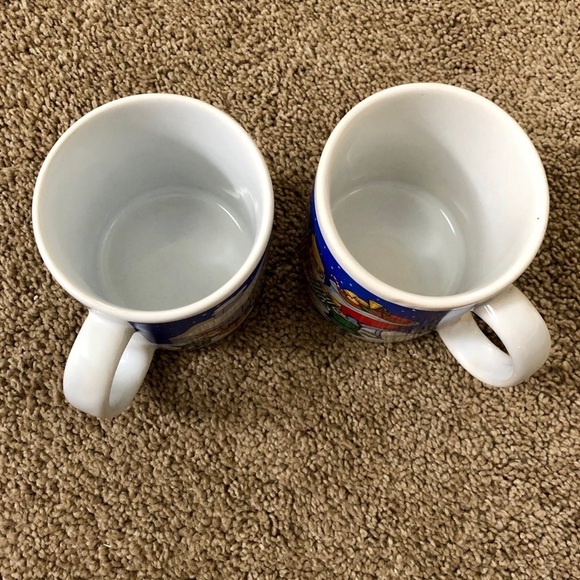 Sue Zipkin Blue Holiday Christmas Coffee Mug Set. - Picture 5 of 9